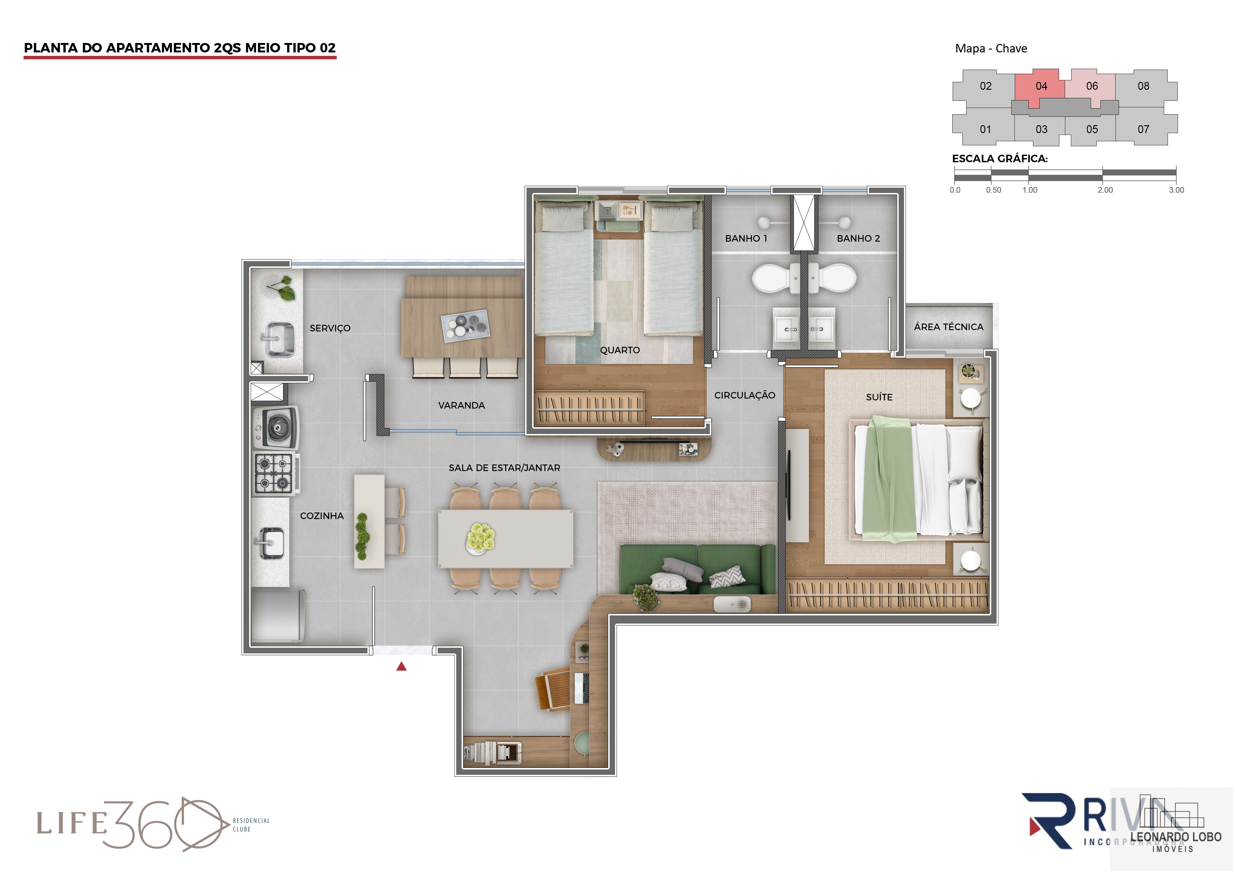 Seu Novo Lar: Apartamentos de 2 Quartos no Palmares
